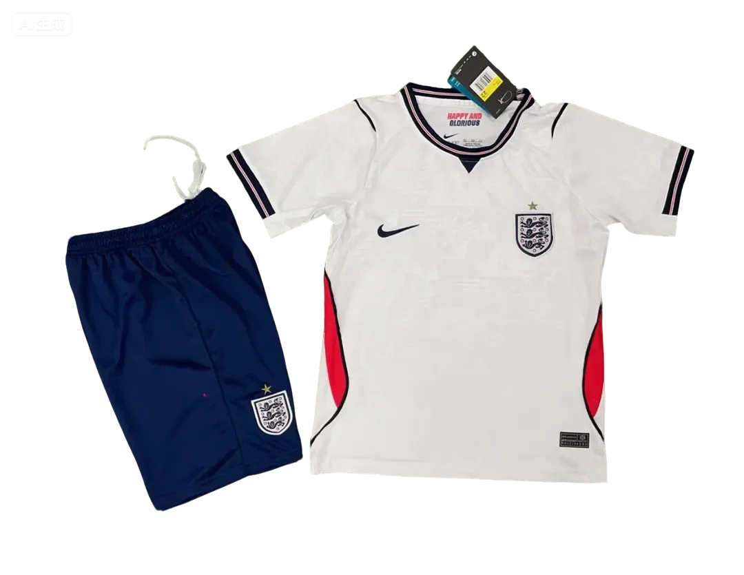 2026 England home kids version Size 16-28