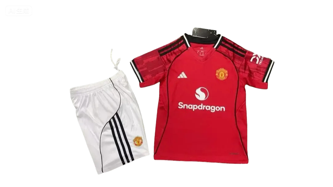 25/26 Manchester United home kids version size 16-28