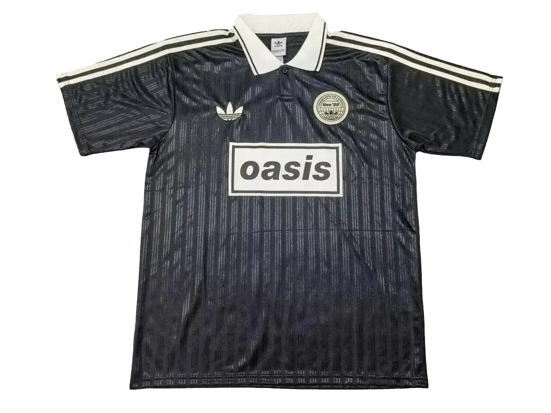 XXL Adidas × Oasis Tour Jersey Black 25 adidas TOUR JACQUARD JERSEY - Black | Free Shipping with