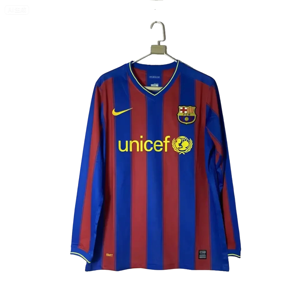 Retro 09-10 Barcelona Home long sleeve Size S-XXL