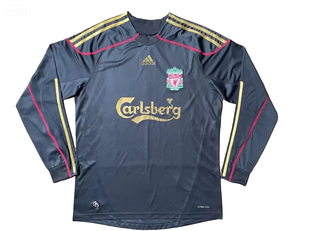 Retro 09/10 Livep Soccer Jersey away long sleeve size S-XXL