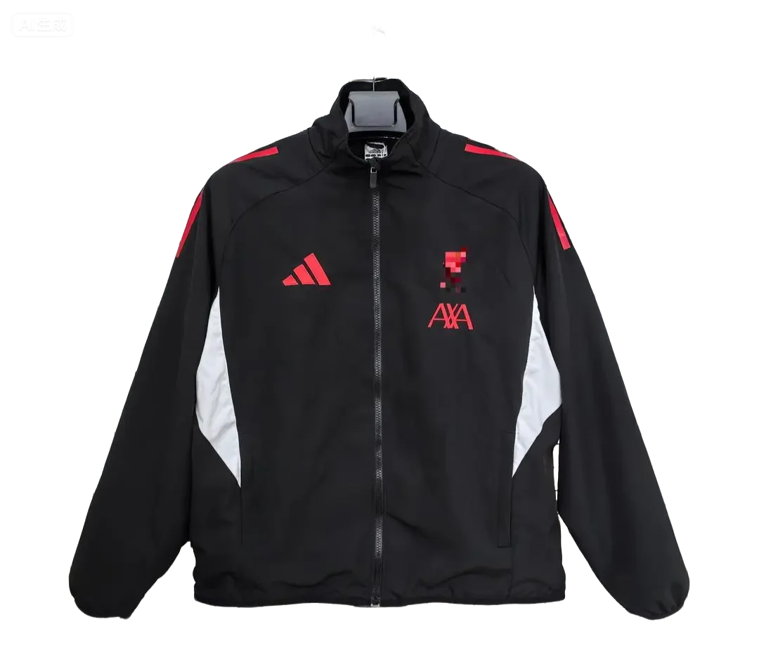 25/26 Windbreaker Liverp training black Waterproof thickened version S-XXL