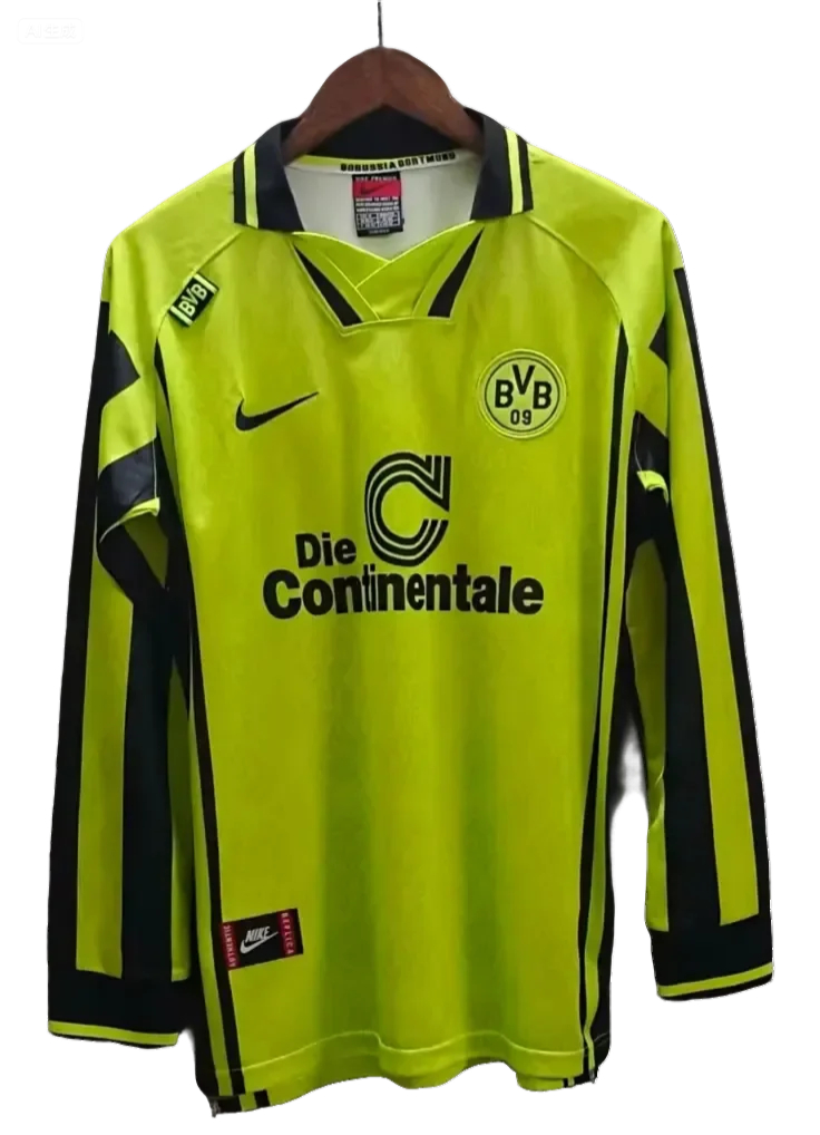 1996 Dortmund home long sleeve retro version S-XXL