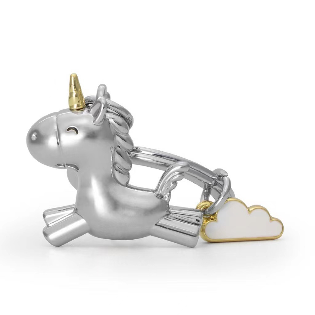 Keychain unicorn metal 