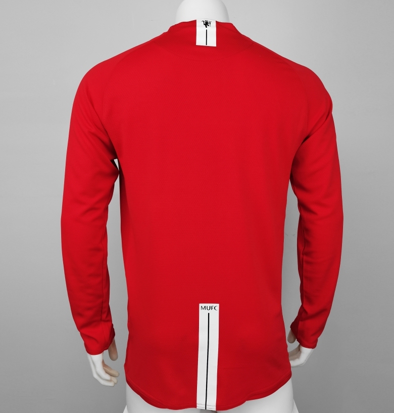 Retro: 07-08 M-u home long sleeve S-2XL