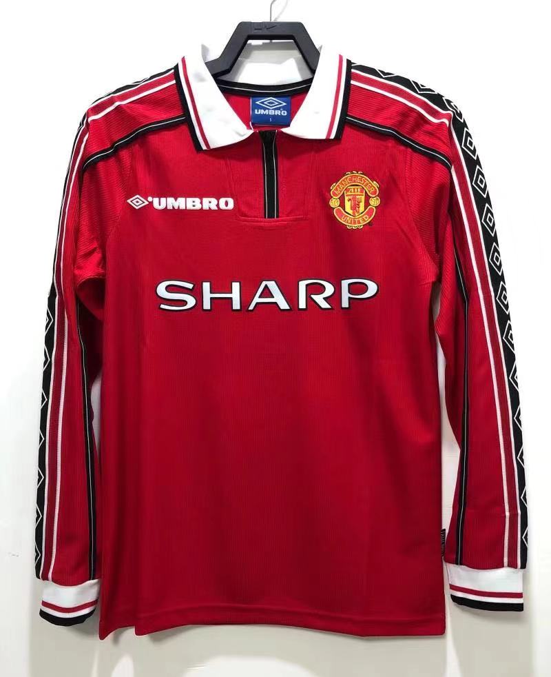 98-99 Retro Manchester United long sleeve S-XXL