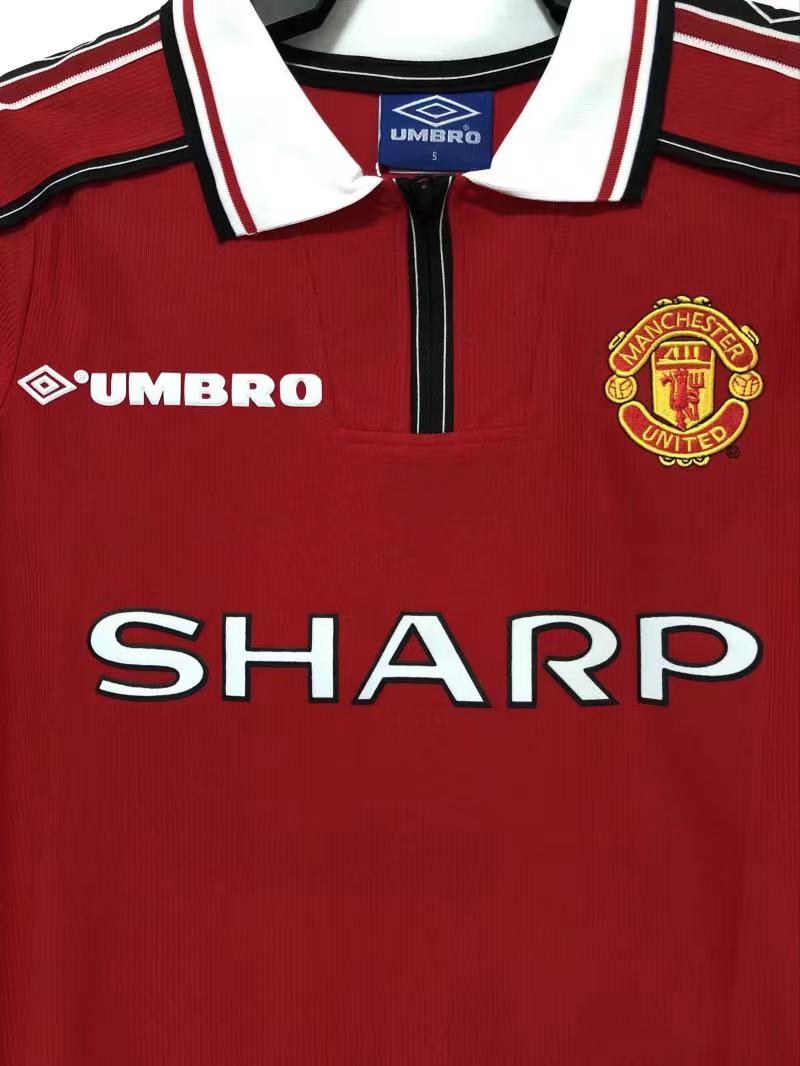 98-99 Retro Manchester United long sleeve S-XXL