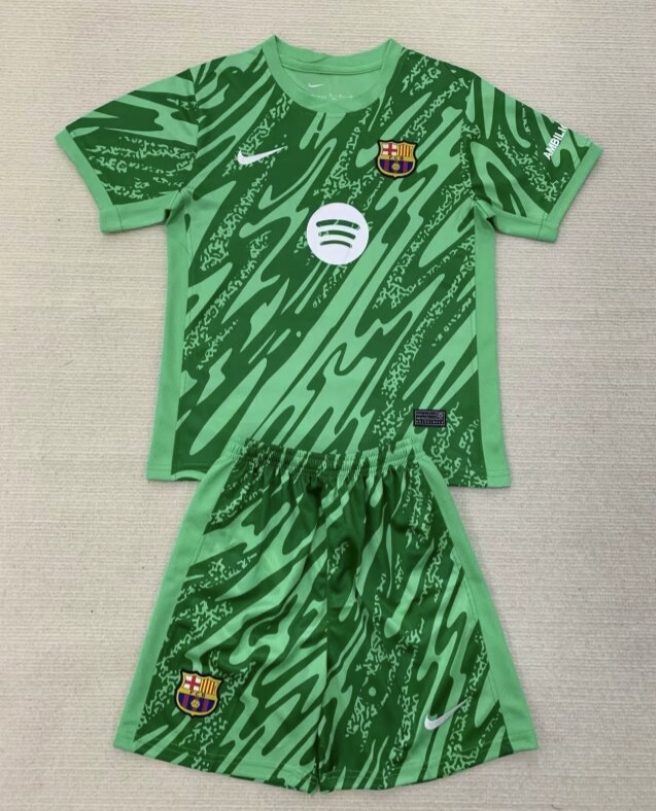 24/25 Barcelona green Goalkeeper set Jersey S-XXL