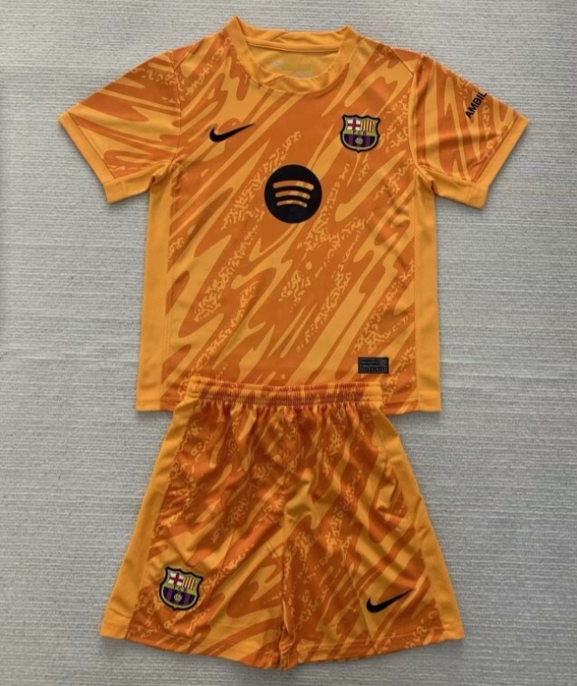 24/25 Barcelona orange Goalkeeper set Jersey S-XXL