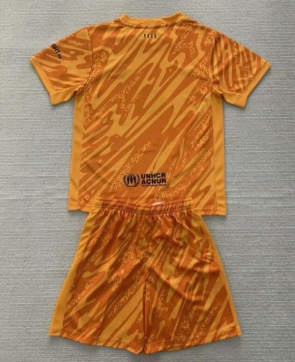 24/25 Barcelona orange Goalkeeper set Jersey S-XXL