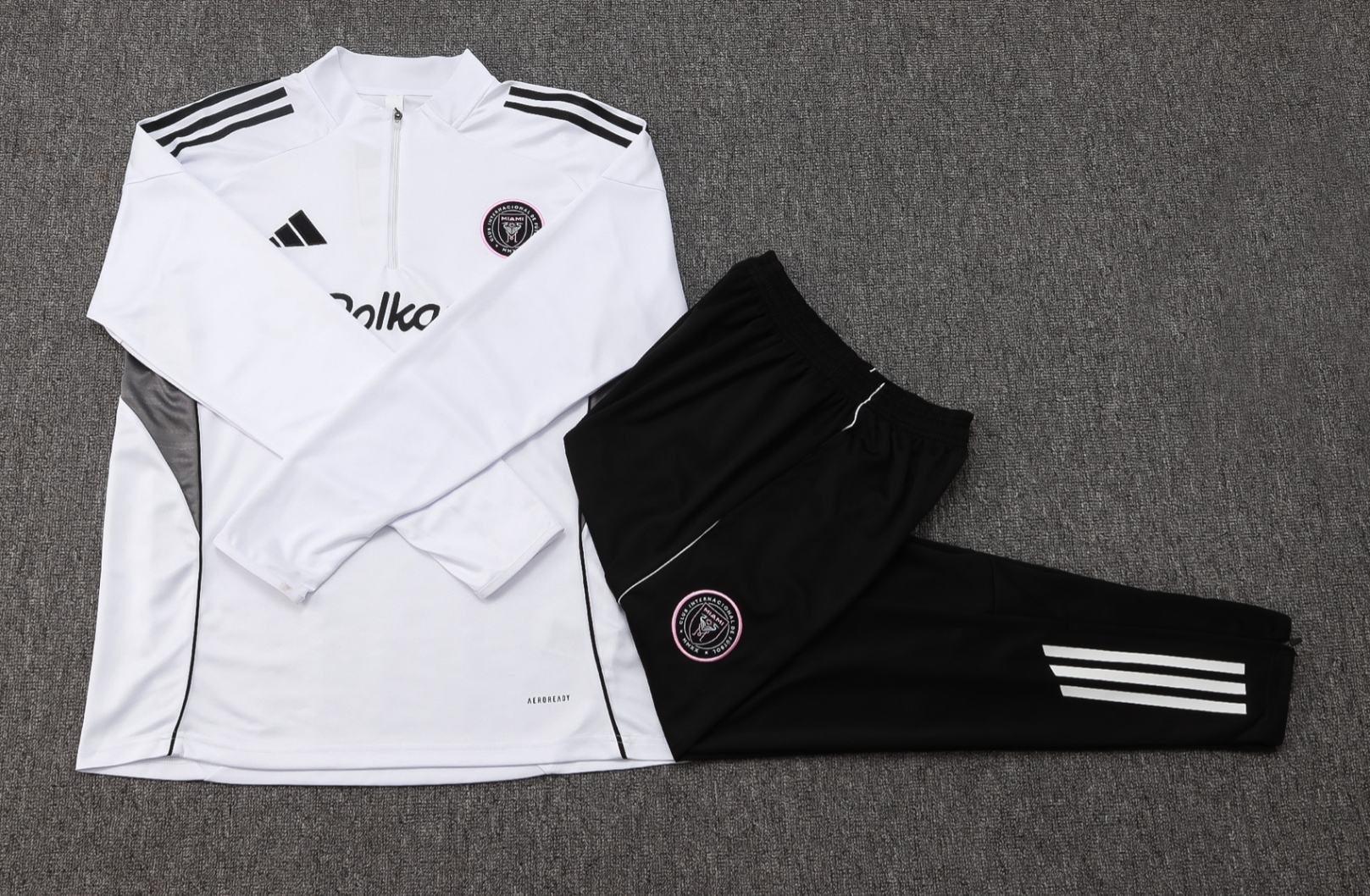 25/26 Miami white Half-Zip Jacket Suit