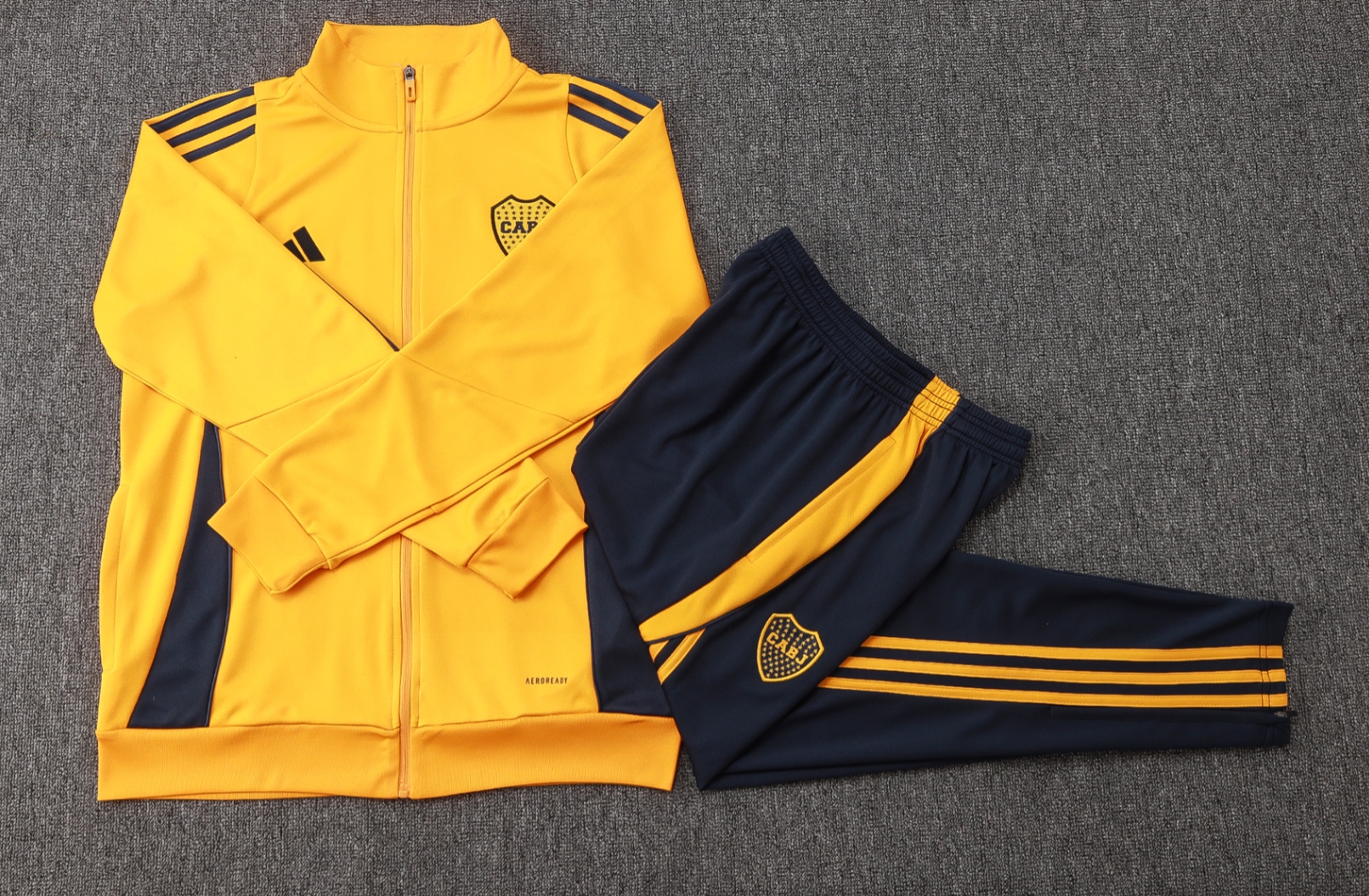 24/25 Boca Yellow Full-Zip Jacket Suit S-XXL