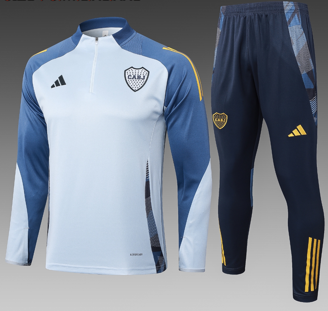 25/26 Boca gray Half-Zip Jacket Suit S-XXL