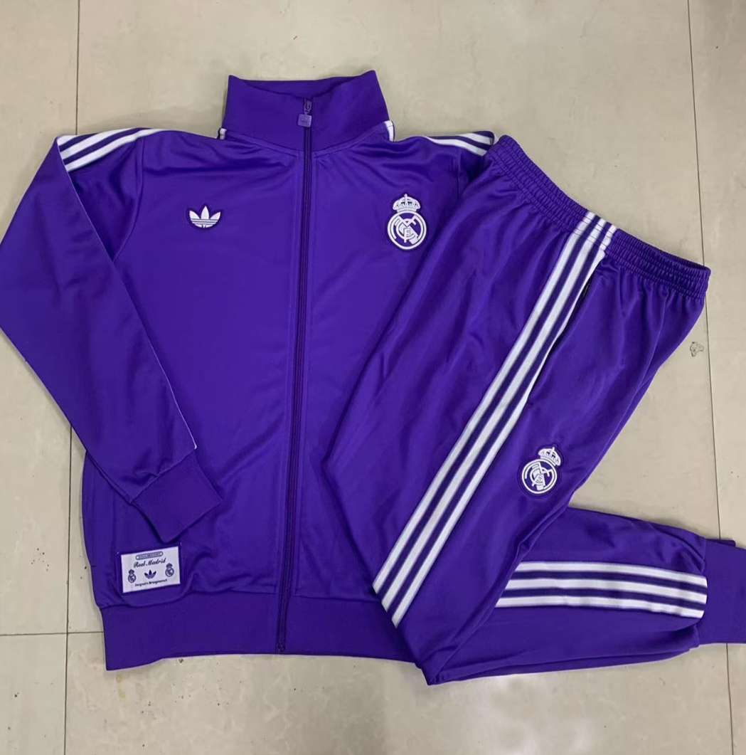 25/26 re@l Medrid Purple Full-Zip Jacket Suit