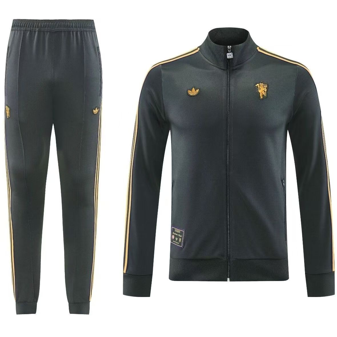 25/26 Manchester United black Full-Zip Jacket Suit