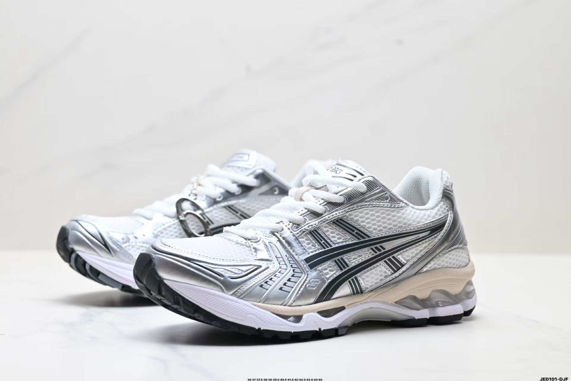 Asics Kayano 14 silver gray running shoes size 36-45