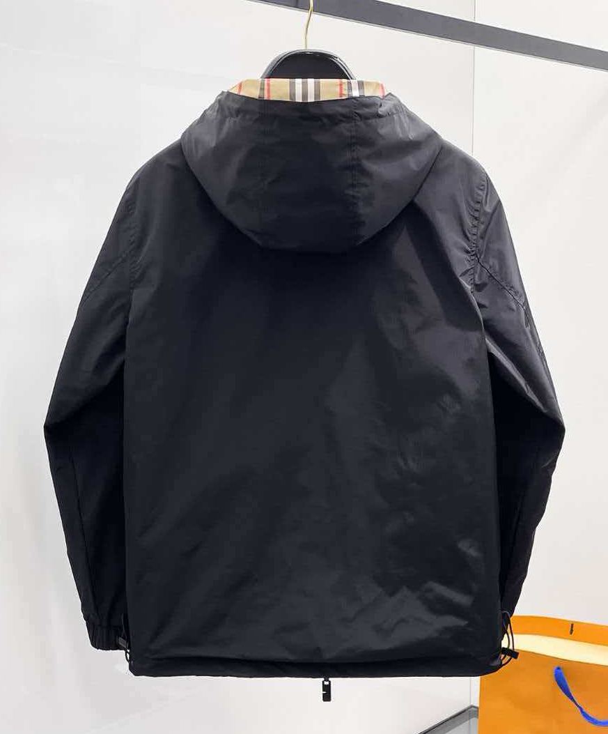 2026 Burbery black casuals with hooded jacket M-3XL
