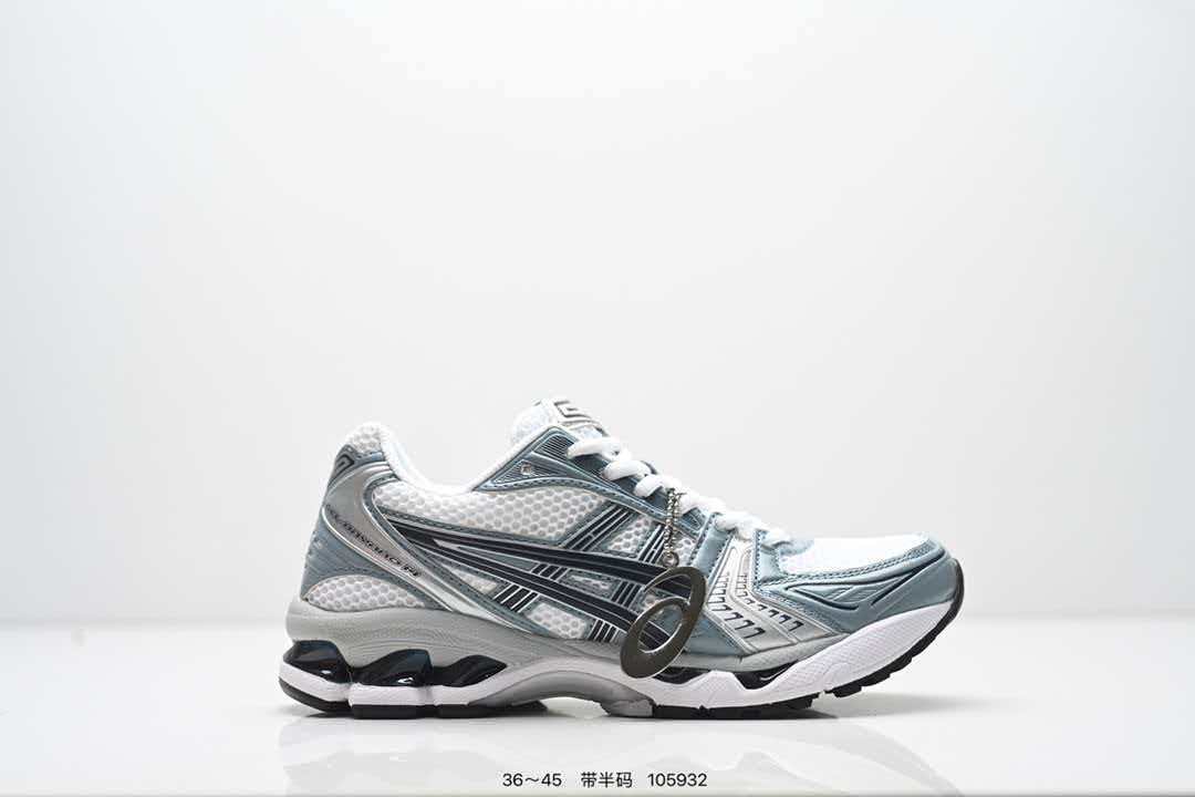Asics Kayano 14 silver green running shoes size 36-45