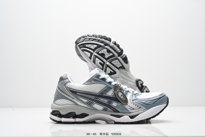 Asics Kayano 14 silver green running shoes size 36-45