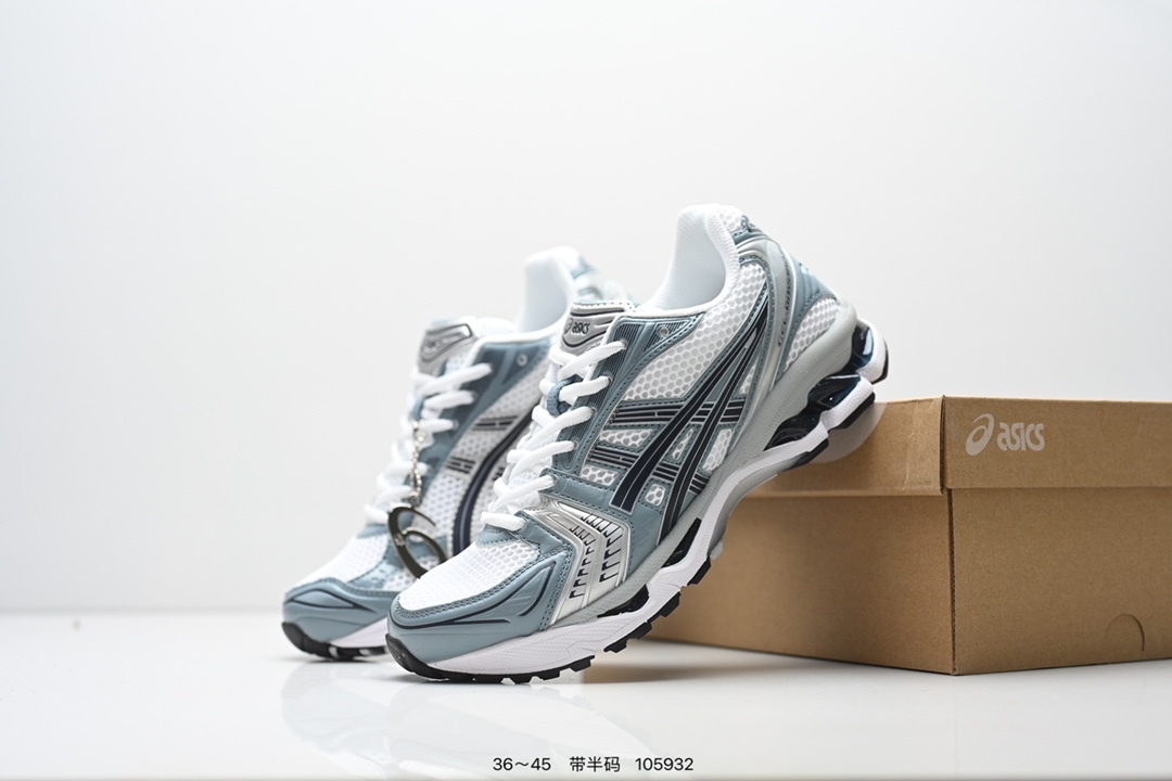 Asics Kayano 14 silver green running shoes size 36-45
