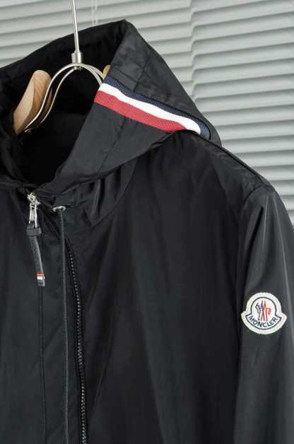 2026 Moner black casuals waterproof with hooded jacket M-3XL