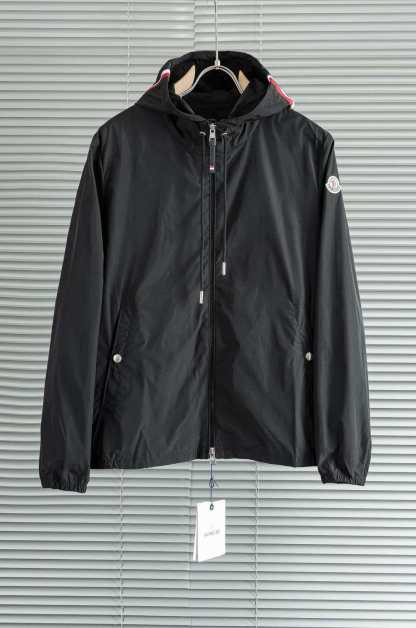 2026 Moner black casuals waterproof with hooded jacket M-3XL