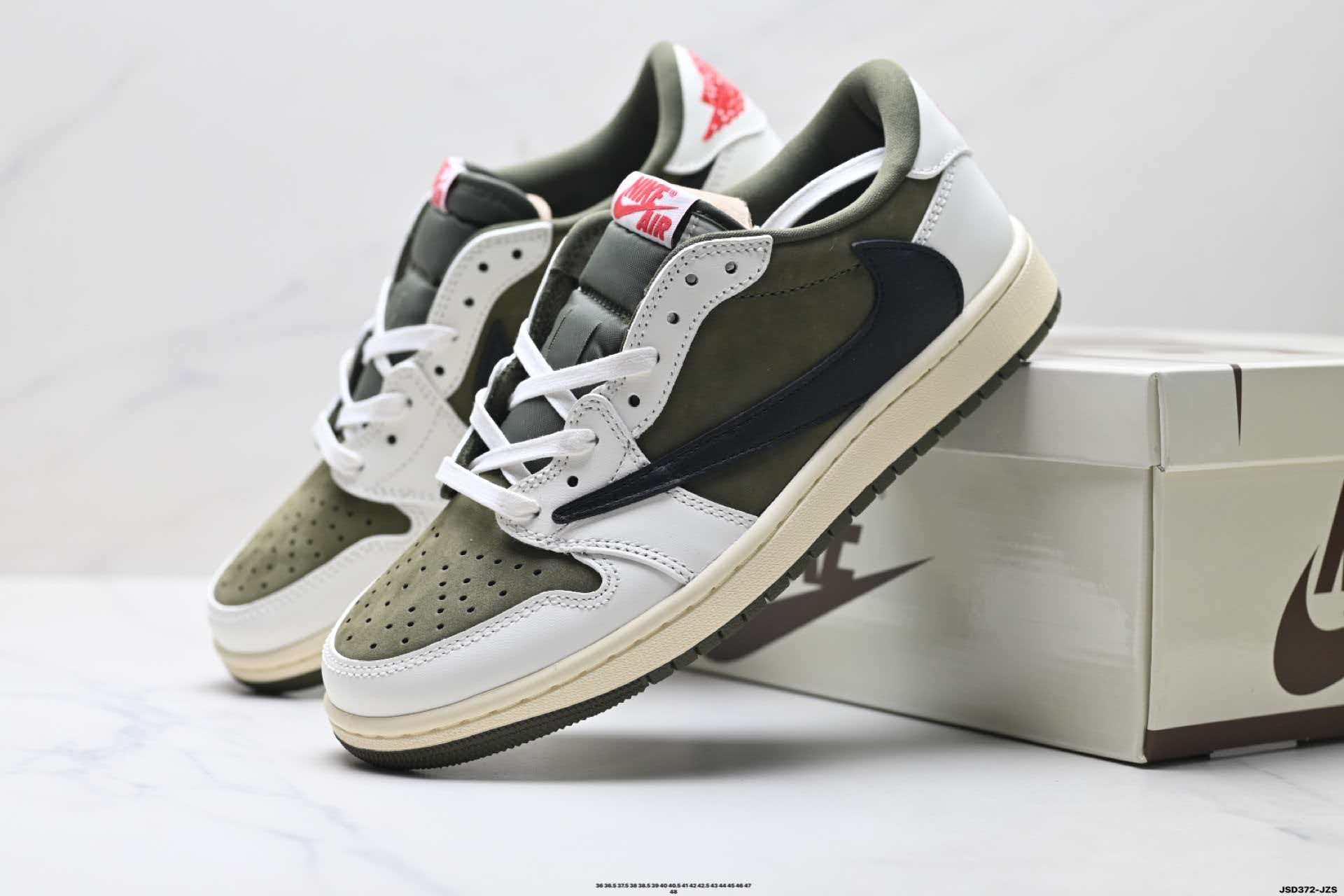 Nike Air Jordan 1 Low AJ1 Green-black shoes size 39-45