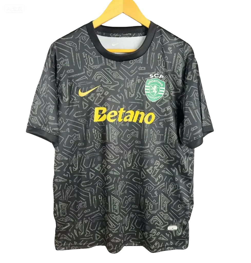 25-26 Sporting CP special black A Fan Version S-4XL