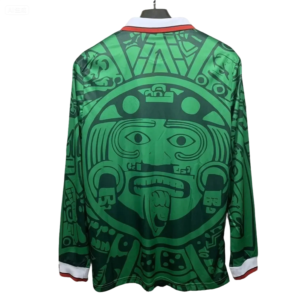 1998 Mexico home long sleeve retro version S-XXL