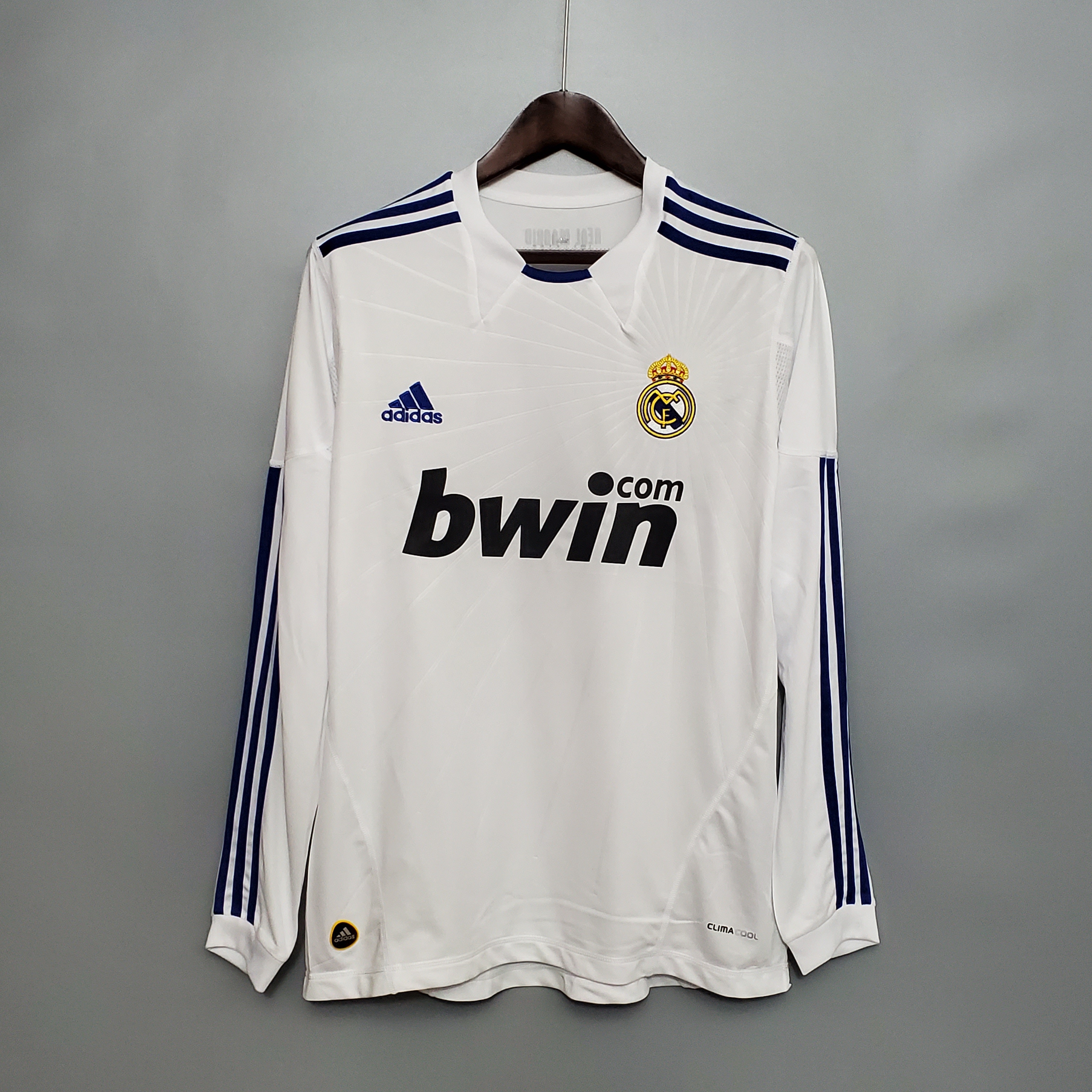 Retro Long Sleeve 10-11 Real Madrid Home Size S-XXL