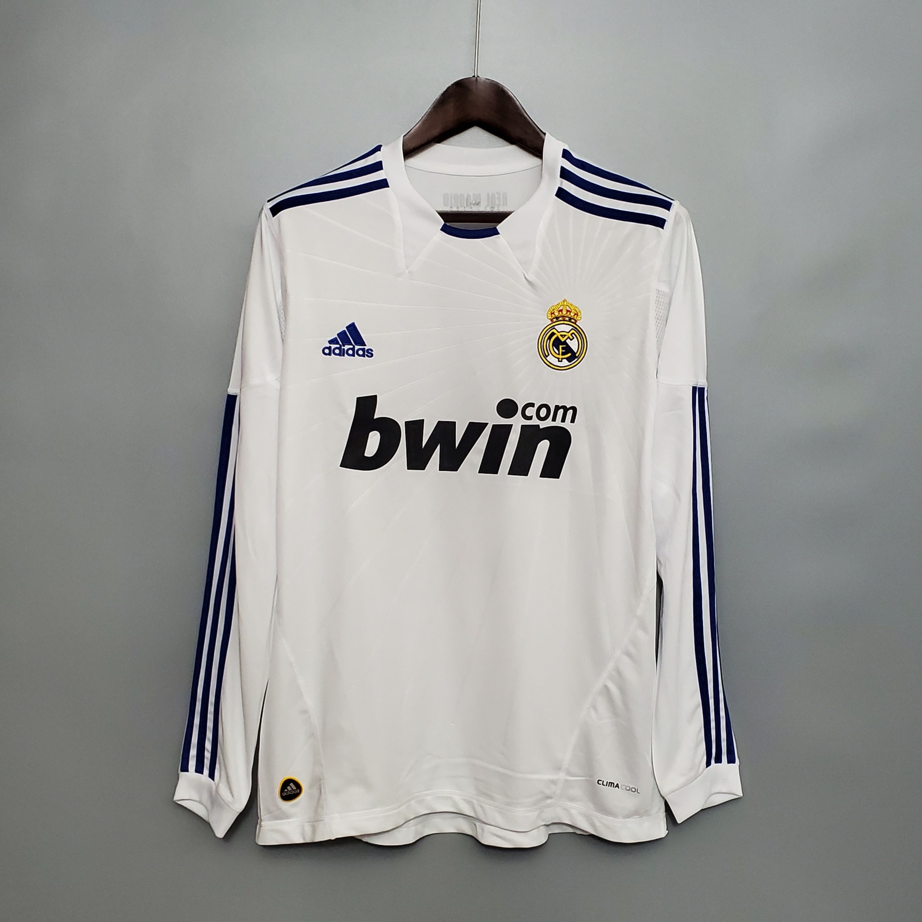 Retro Long Sleeve 10-11 Real Madrid Home Size S-XXL