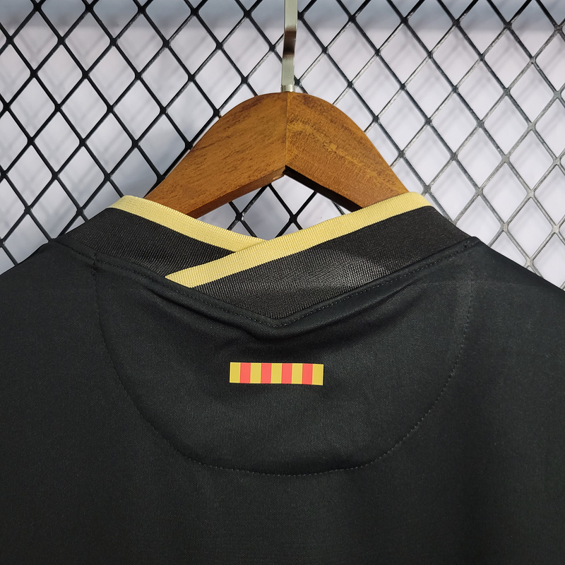 20/21 Barcelona Black with La liga Sponsor  Away S-XXL