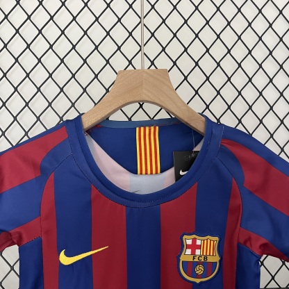 Retro Kids 05/06 Barcelona home size：16-28
