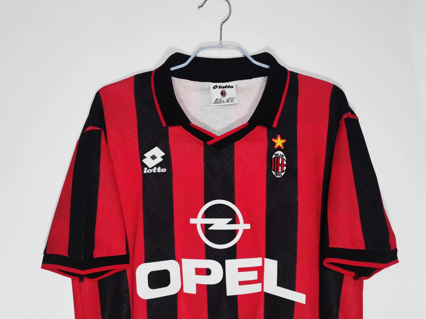 95/96 AC Milan home retro version S-XXL