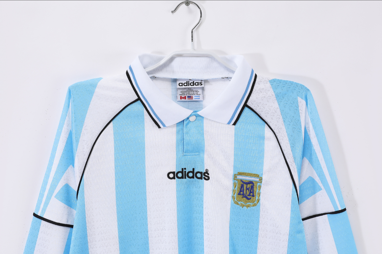 1996/97 Argentina home long sleeve  Retro version S-XXL