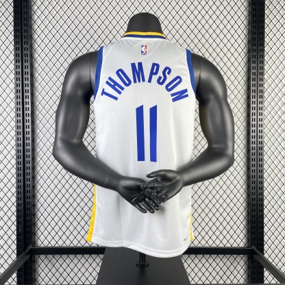 23 Season Warriors V-neck White No.11 Thompson