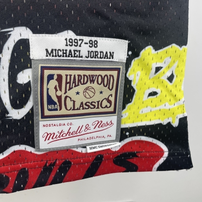 MN Heat Pressed Vintage Jersey: SW Bulls 97/98 Graffiti No.23 Jordan