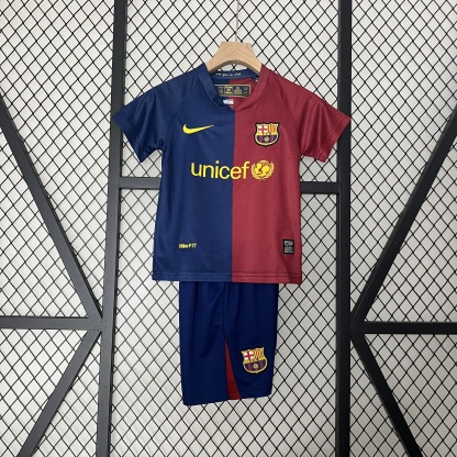 Retro Kids 08/09 Barcelona home Laliga size:16-28