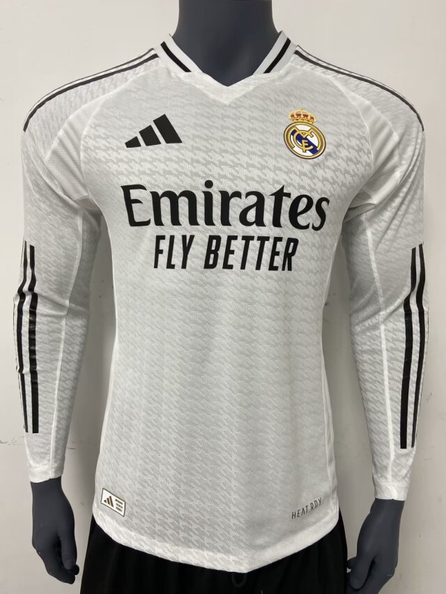 24/25 Real Madrid home long sleeve Player Version S-XXL