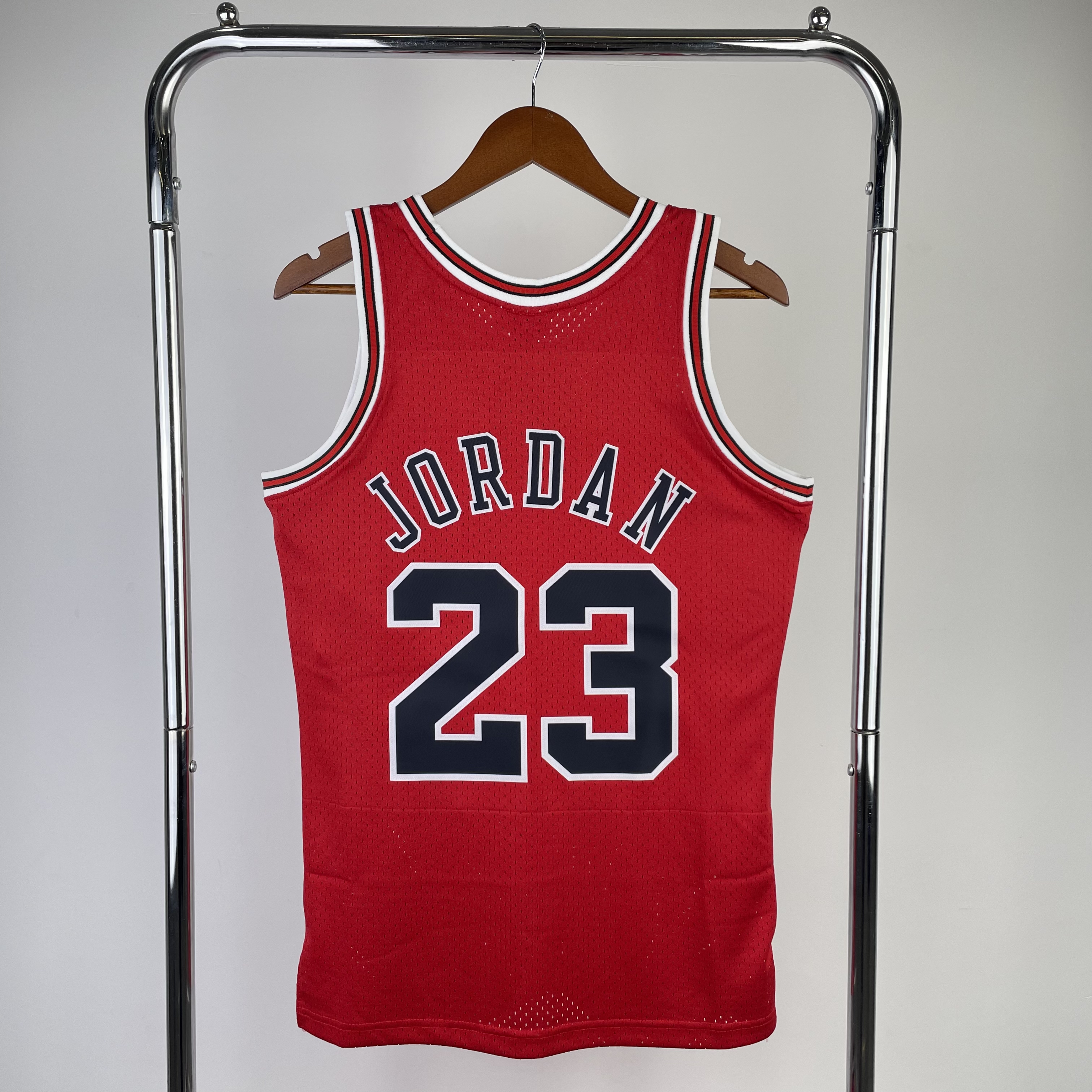1998 NBA Chicago Bulls red Heat pressed retro version jersey S-XXL