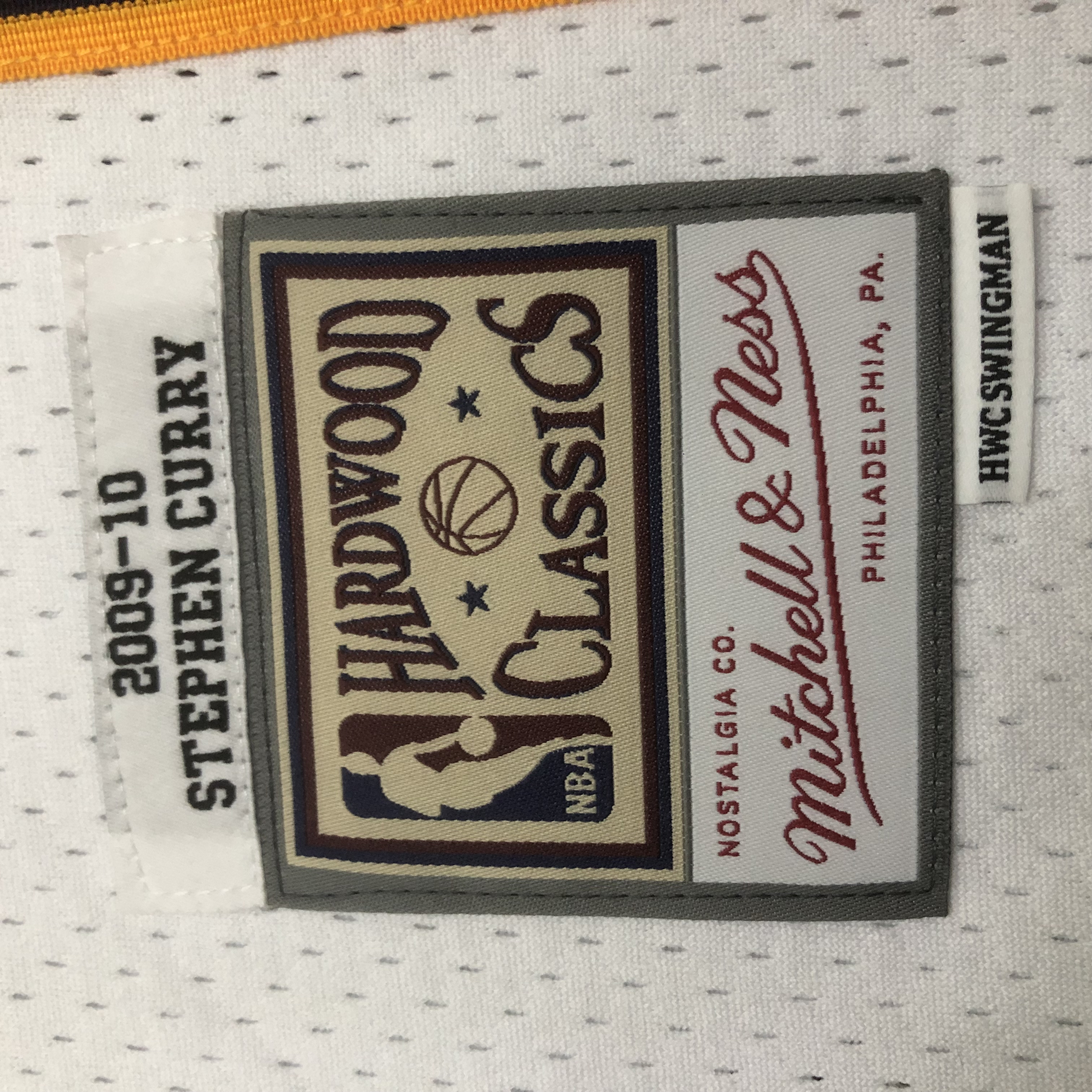 MN Heat Pressed Retro Jersey: SW Warriors 09/10 White No.30 Curry