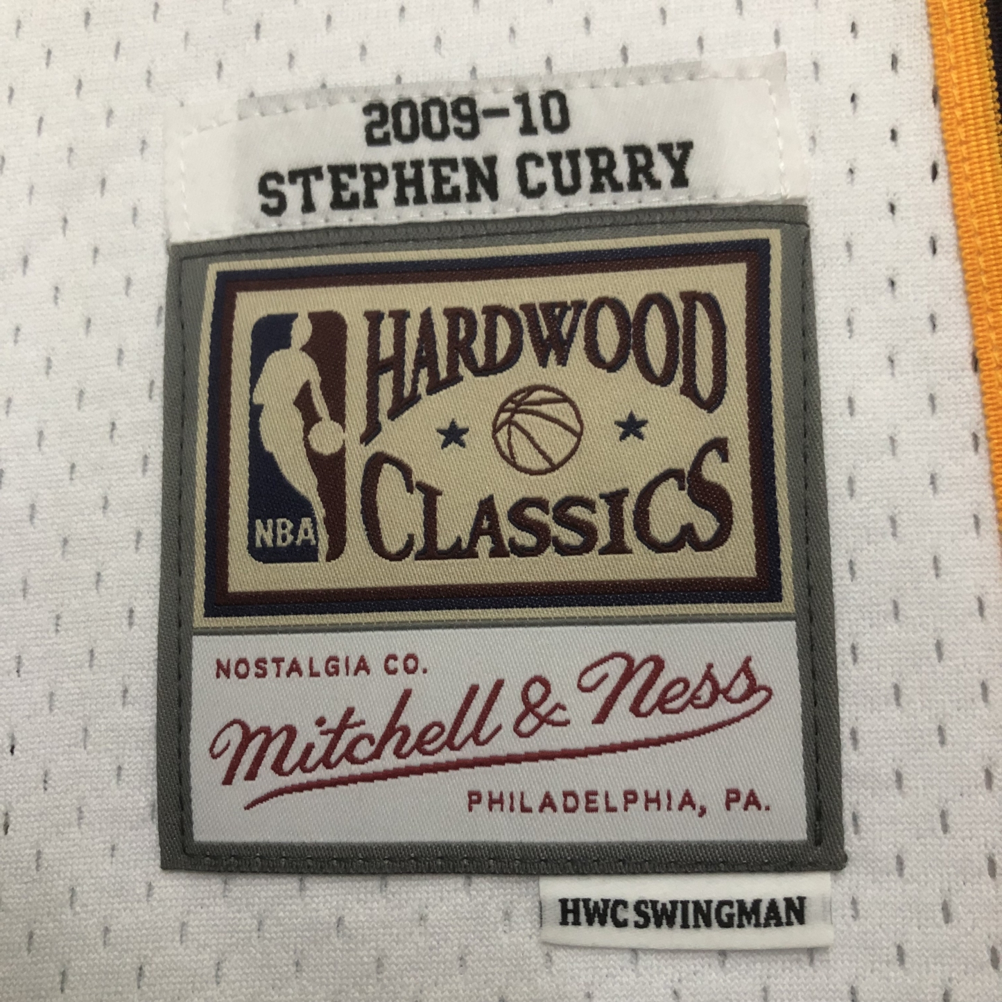 MN Heat Pressed Retro Jersey: SW Warriors 09/10 White No.30 Curry
