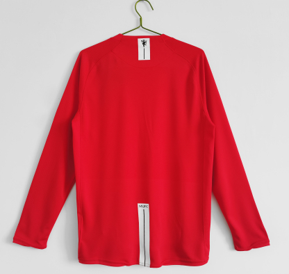 Retro 07-08 M-u home league version long sleeve S-2XL