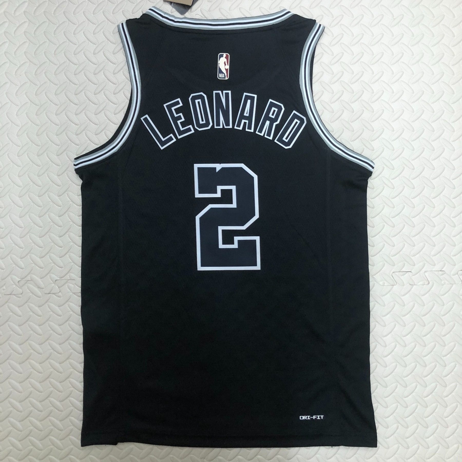 2023 NBA Santonio Spurs black Heat pressed classic version jersey S-XXL