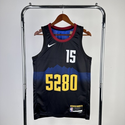 2024 NBA Denver Nuggets Heat pressed city version jersey S-XXL