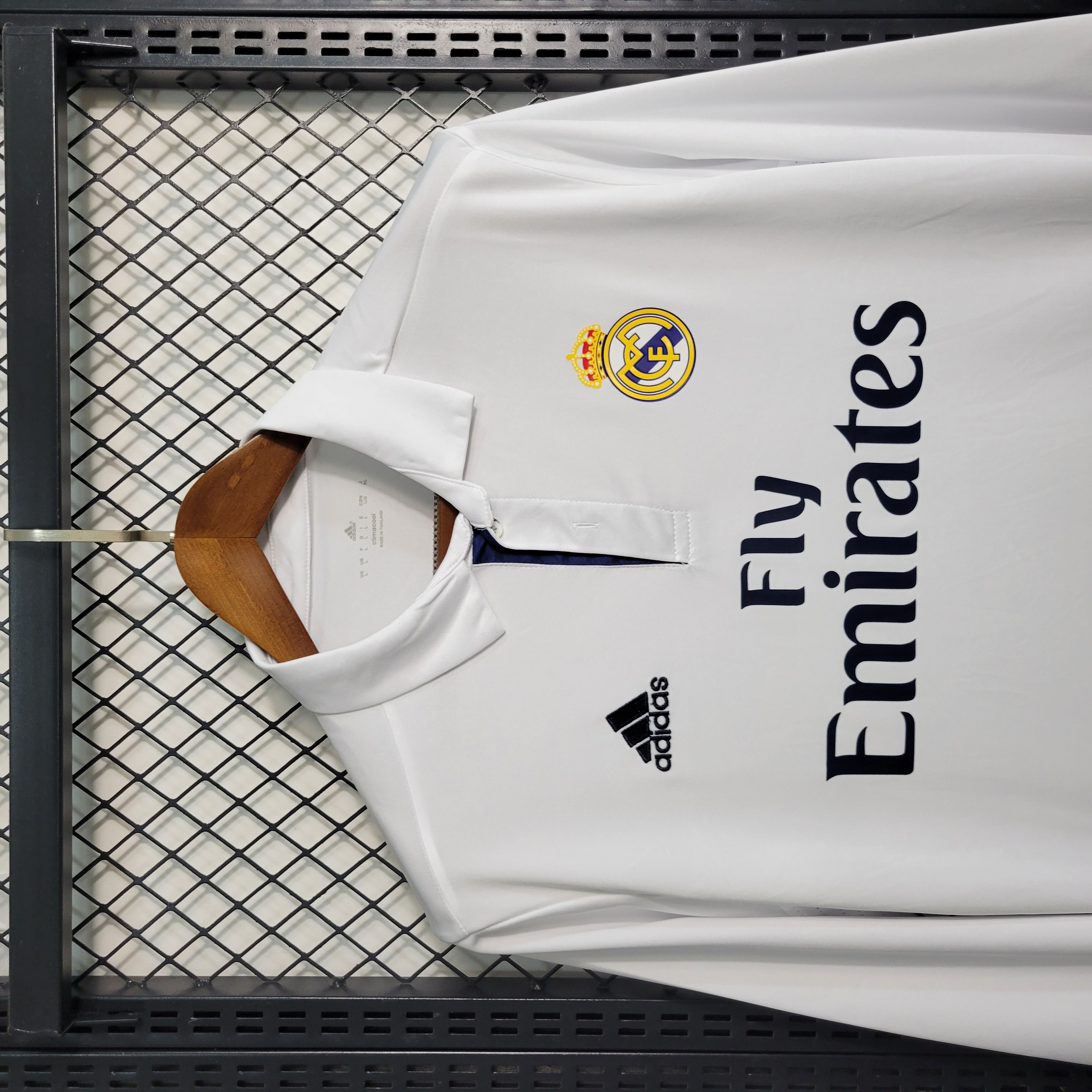 Retro 16-17 Real Madrid Main Long Sleeve Size S-XXL