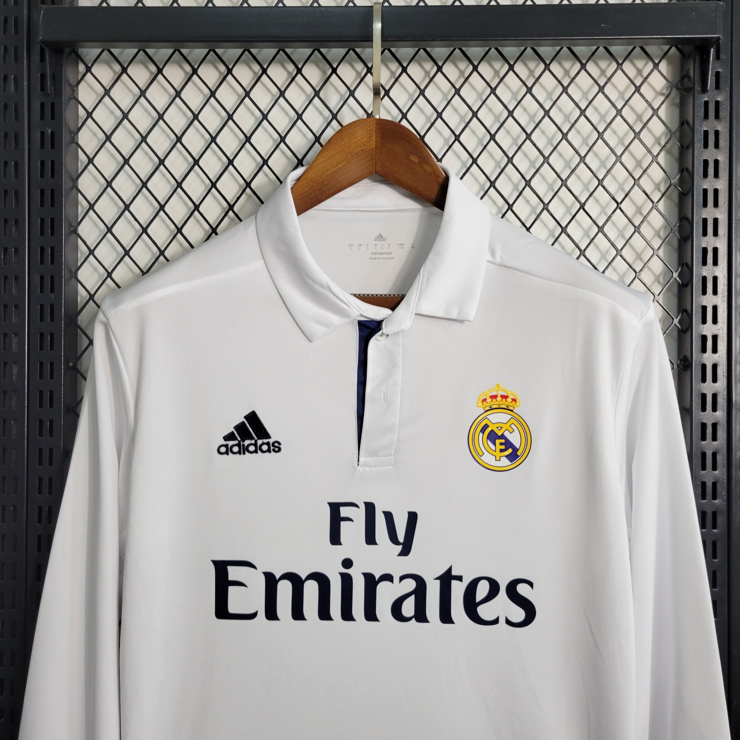 Retro 16-17 Real Madrid Main Long Sleeve Size S-XXL