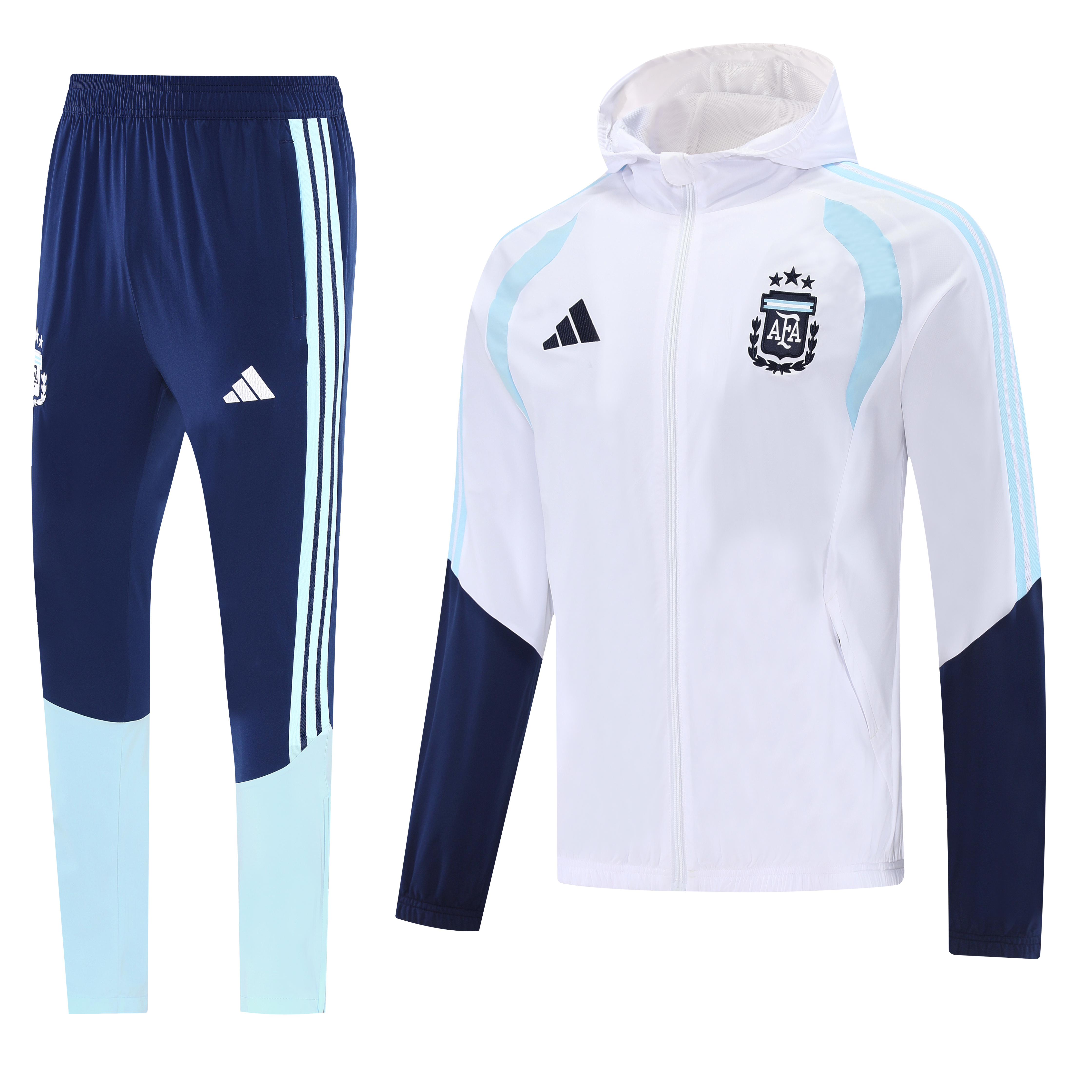 2026 Argentina white with hat windbreaker set S-XXL