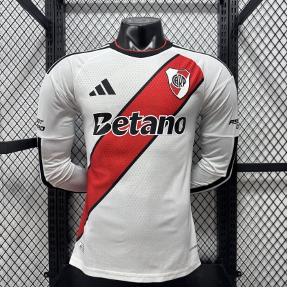 26/27 River Plate home long sleeve player version S-4XL