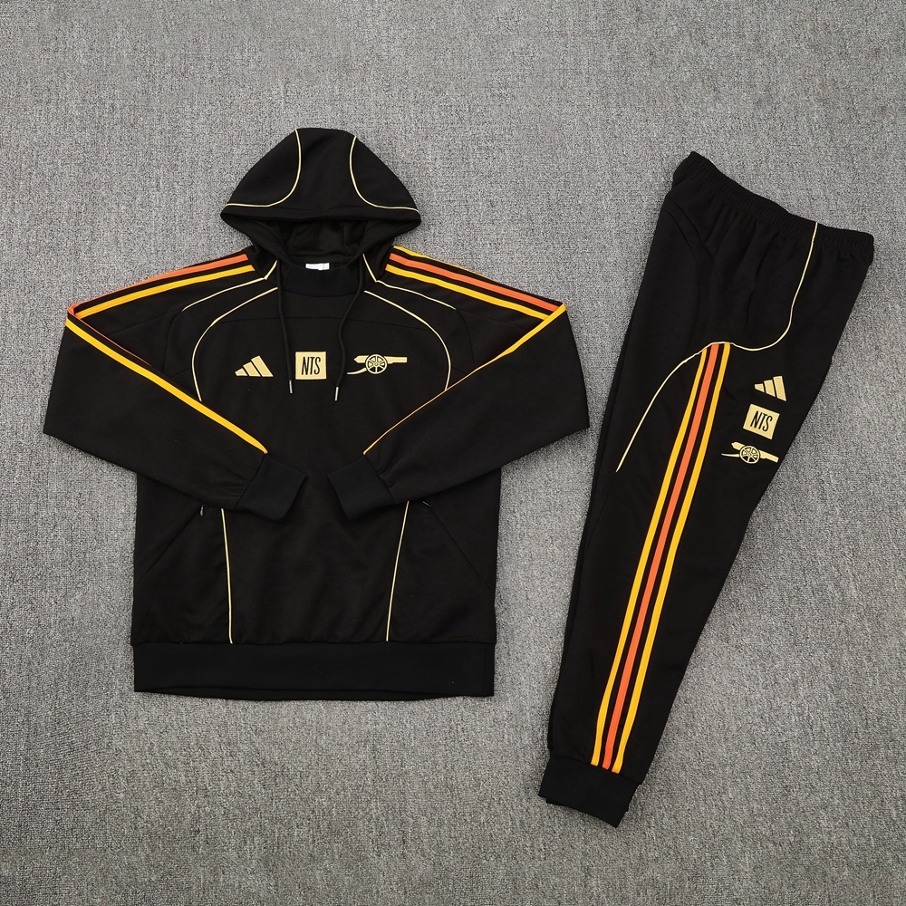 26/27 Arsenal black Hoodie Jacket +Pants